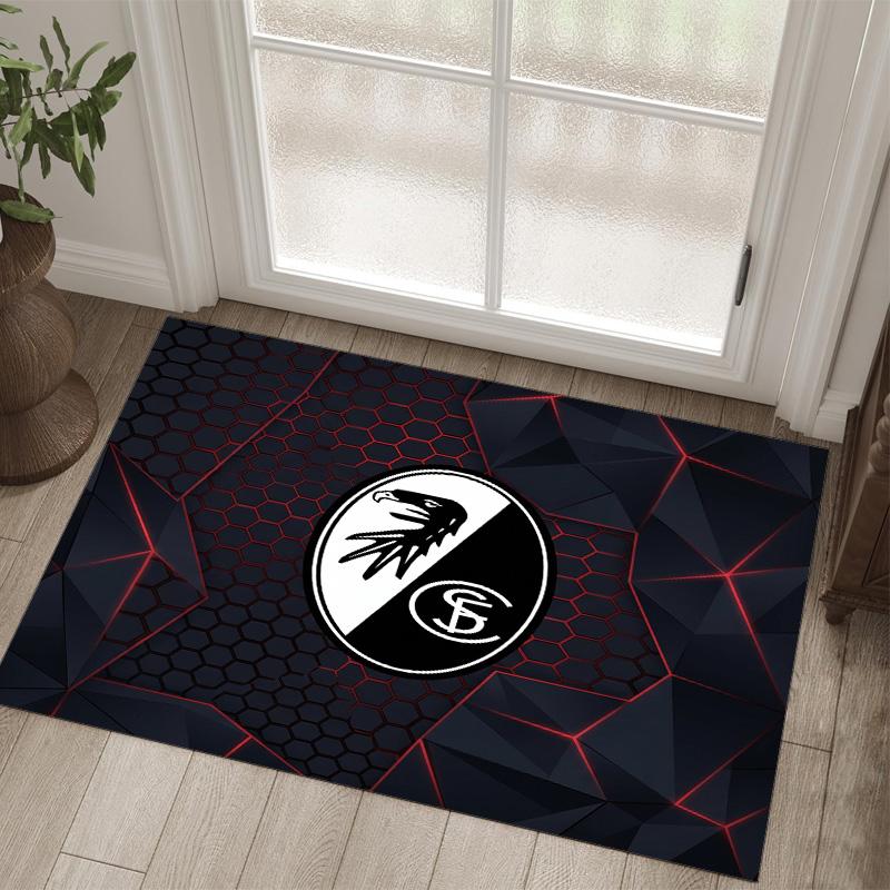 SC Freiburg FC Design Crystal Velvet Carpet Cozy Non?Slip Printed Rug For Bedroom Living Room Entrance