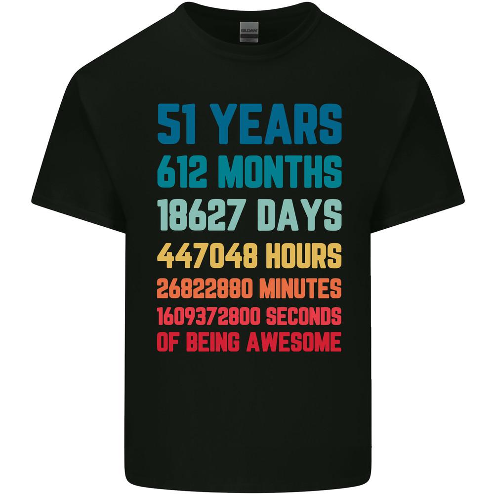 51st Birthday 51 Year Old Mens Light Cotton T-Shirt