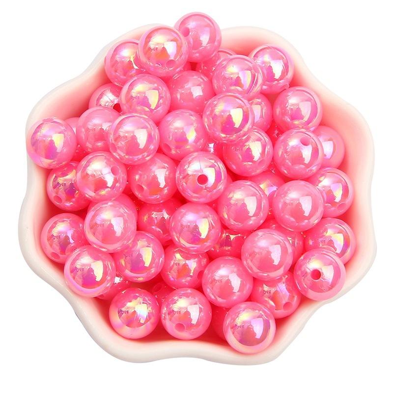 6/8/10mmABS Imitation Pearl AB Color Round Beads DIY Handmade Beaded Loose Bead Material Hair Accessories