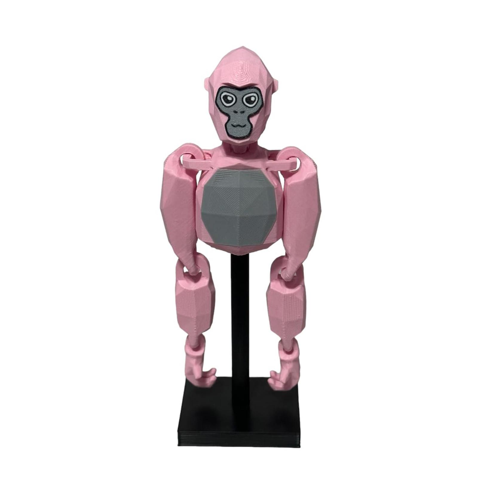 

3D-печатные фигурки, шарнирные друзья - кронштейн для украшения верхней части торта - качающаяся игрушка-обезьянка One Size розовый