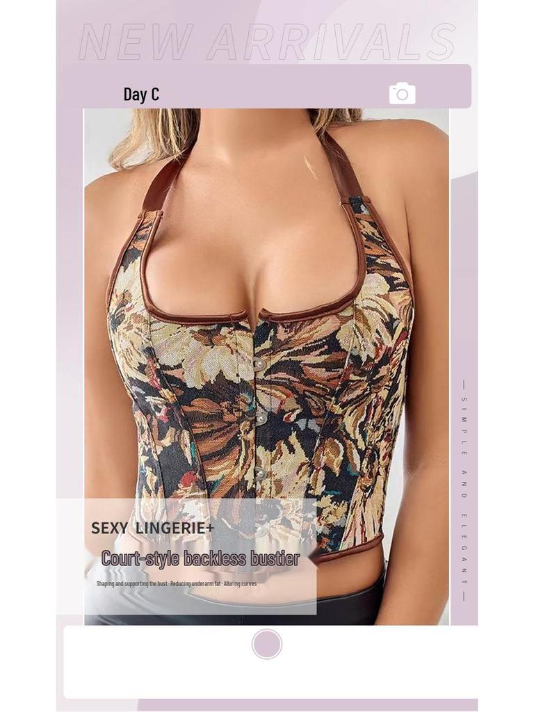 Halter Fishbone Bra: Invisible Waist Cincher for a Sexy, Curvaceous Silhouette