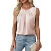 IHUASU Women's Fashion Casual O-Neck Sleeveless Blouses & Shirts