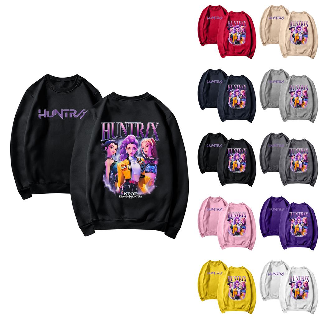 Damemote Casual Langermet trykt rundhals sweatshirt topp