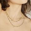 Collier - Luxenter - Mali - Argent 925 - Zircons multicolores - Or jaune 18K