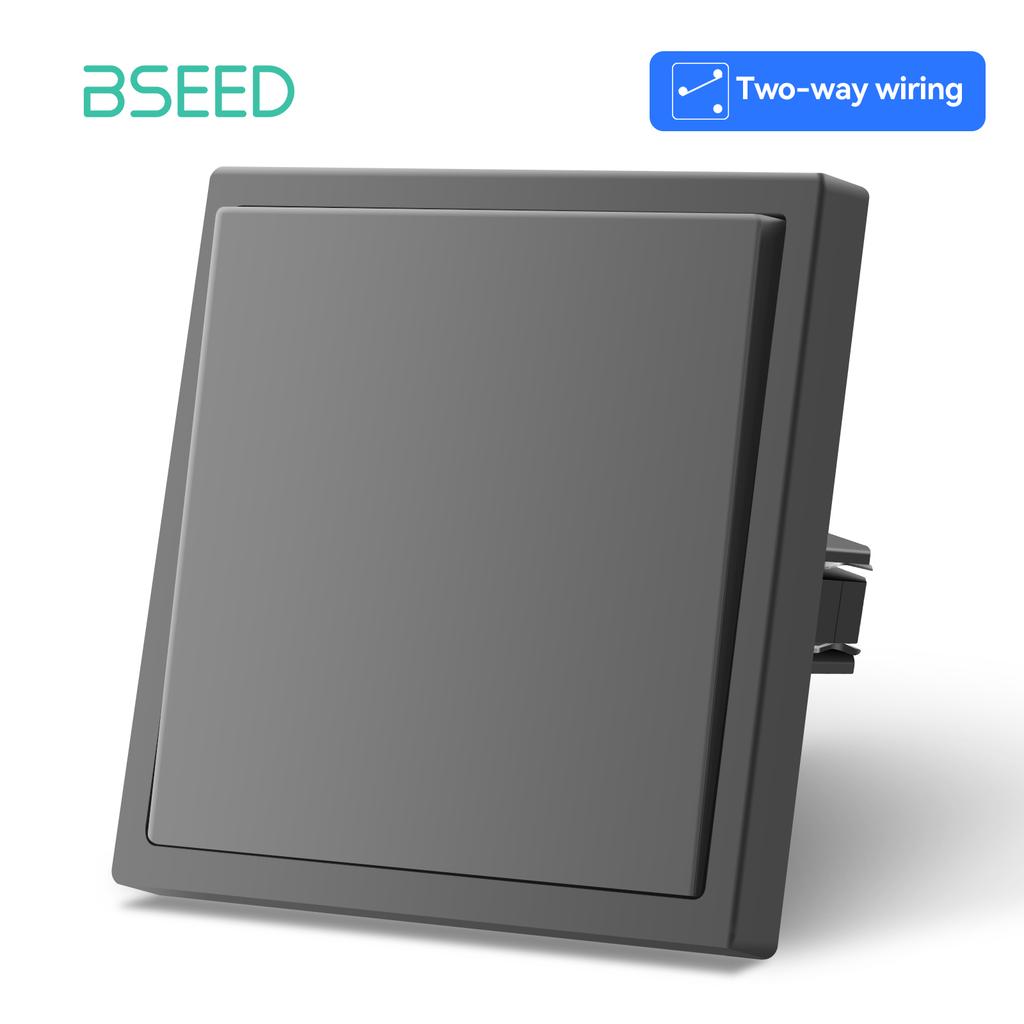 BSEED Interruptores de Luz de Botão Grande 1/2 Grupos 1/2 Vias Mais Tomadas de Parede Tipo-c USB Carregamento Rápido Estruturas de Plástico Padrão UE