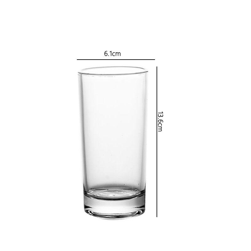 

Straight Glass Cup Heat-resistant Water Bottle Household Juice Tea Milk Mug Simple Style Cocktail Glass Transparent Beer Glass 1pcs