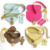 Leather Bag Making Kits DIY Leather Bag Knitting Set Shoulder Strap Top Zipper Lock for Crochet Handbag Shoulder Bags