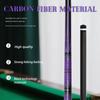 OKHEALING Carbon Fiber Pool Cue Black Technology Billiard Cue Sticks 11.8mm Tip Radial Pin Joint 147cm/58inch Length 19oz Weight, Purple