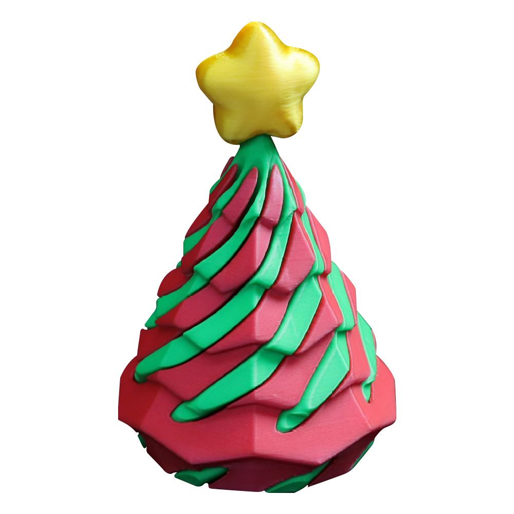 3D Printed Cone-Shaped Toys Christmas Trees Spiral Tabletops Decompression Decorations Children'S Push And Push Music Gifts