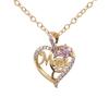 Best Selling Mom Heart Necklace, Rhinestone Heart Pendant, Perfect Mother's Day Gift & Light Luxury Clavicle Chain
