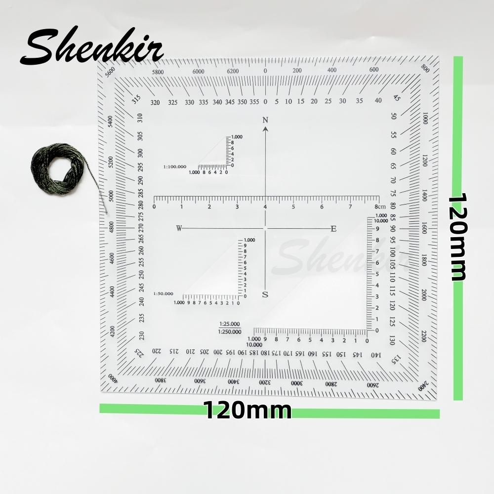 Shenkir New Arrival Plastic Square Drawing Template Protractor Plastic Ruler for Outdoor Sport  Manufacturer