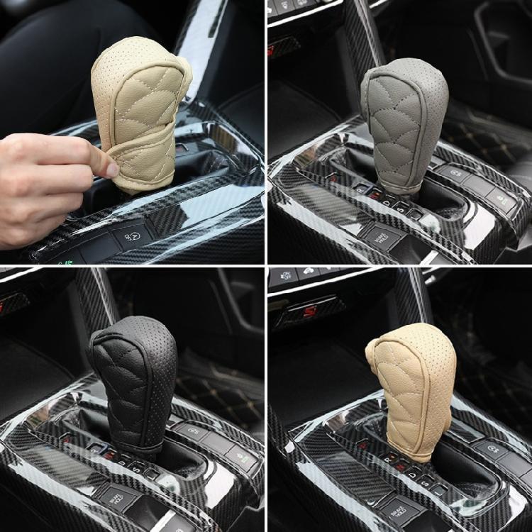 General  Gear Shifts Knob Cover PU Leather Comfortable Shifts Knob Cover Car Interior Accessories for Car & Trucks