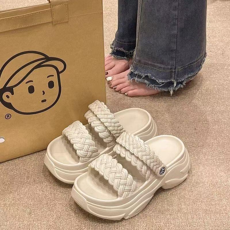 New EA Platform Sandals Women's Summer Wear New Non-slip Shoes Seaside Beach Shoes