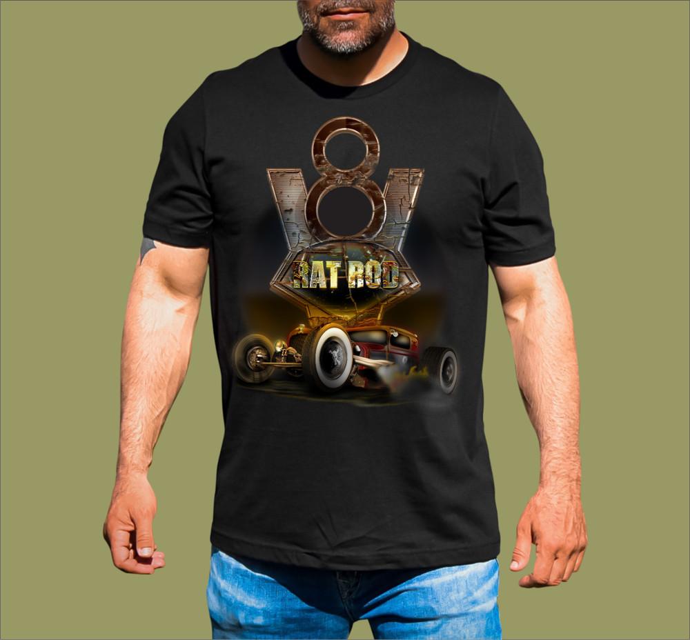 V8 RAT ROD T-SHIRT Unisex T-Shirt XXL