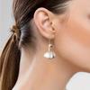 Einzigartige und stylische Enten-Ohrhänger. Lustige Ohrringe mit Entenanhänger in Knoblauchform. Zierliche Ohrhaken als Accessoire