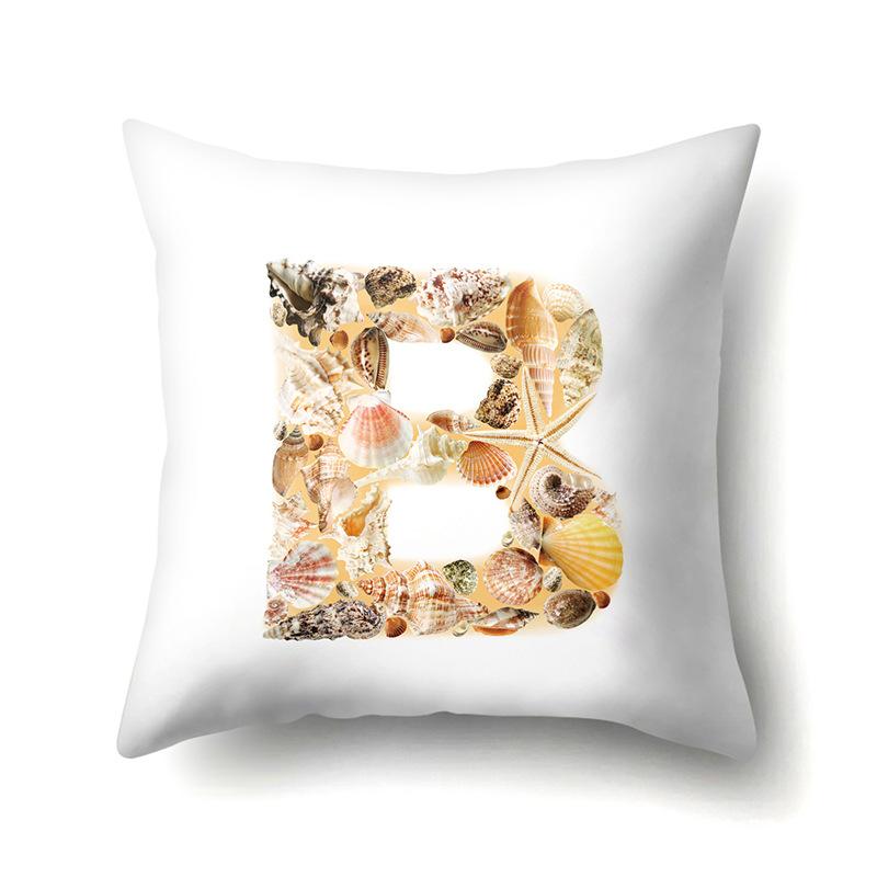 Polyester Pillowcase Automobile Decoration Home 26 English Letter Printed Pillowcase