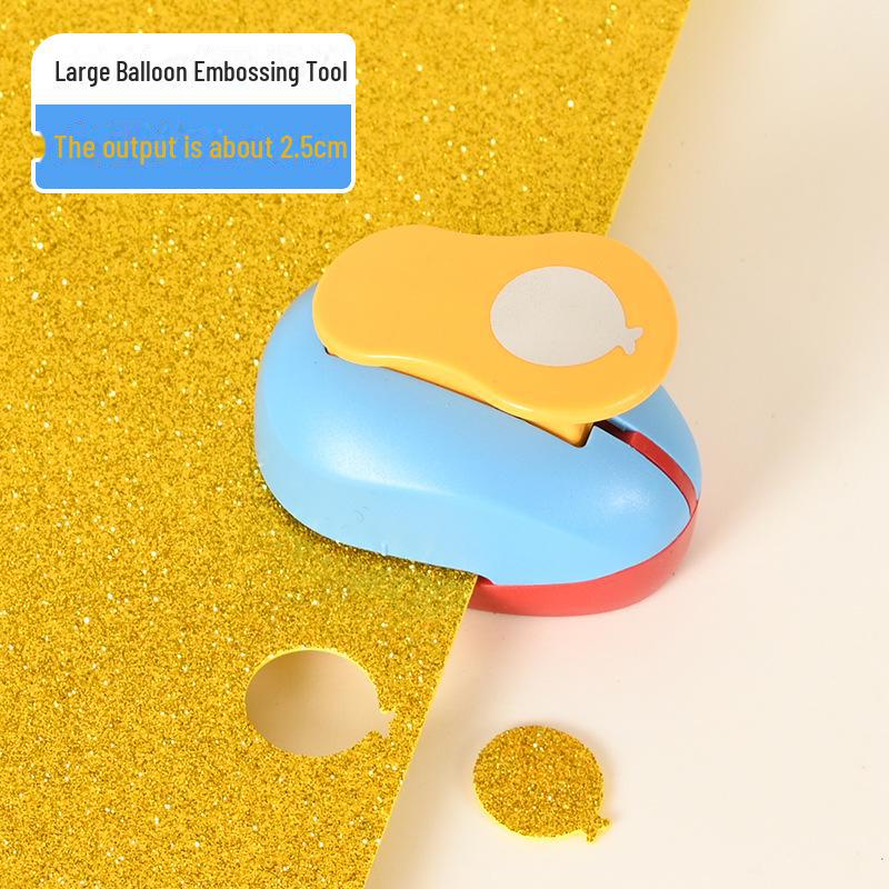 Children's DIY Embossing Machine: Easy Large Flower Punch for Kindergarten Craft and Paper-Cutting Projects
