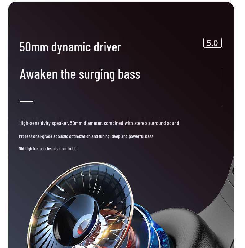 Cross-border Bluetooth Gaming Headset with Detachable Microphone, 2.4G Noise-Cancelling for PC and Phone