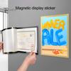 Self-Adhesive Frame Magnetic Picture Holder with Clear Cover Wall-mounted Poster Display Frame for Pictures Documents