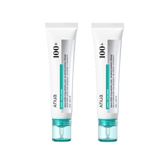 Anua PDRN Hyaluronic Acid 100 Moisture Cream Double Set | 60ml × 2 1set