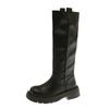 Thick-soled Boots Children's Autumn and Winter 25 New Autumn and Winter Heightened Thick Heel Martin Boots Tall Knight Chelsea Women's Boots