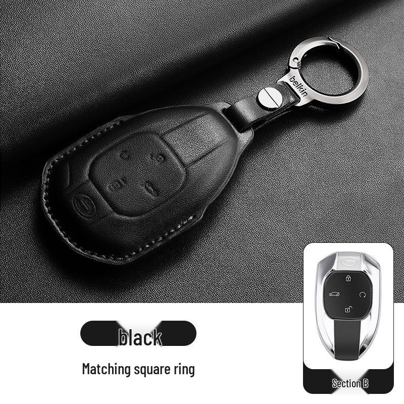 Genuine Leather Key Cover for GAC Trumpchi GS4, GS3, GS8, M8 - Hot Seller