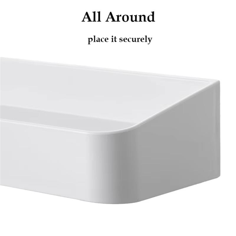 Good-Self-Adhesive Bathroom Storage Rack For Shampoo, Body Wash, And Cosmetics - Wall-Mounted Organizer Shelf