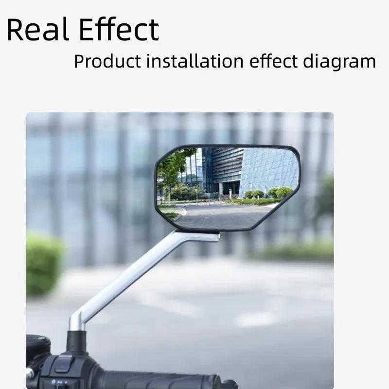 8MM Rear View Mirror Bike Cycling Clear Wide Range Mirror Convex Rearview Mirror Cycling Electric Bicycle Accessories