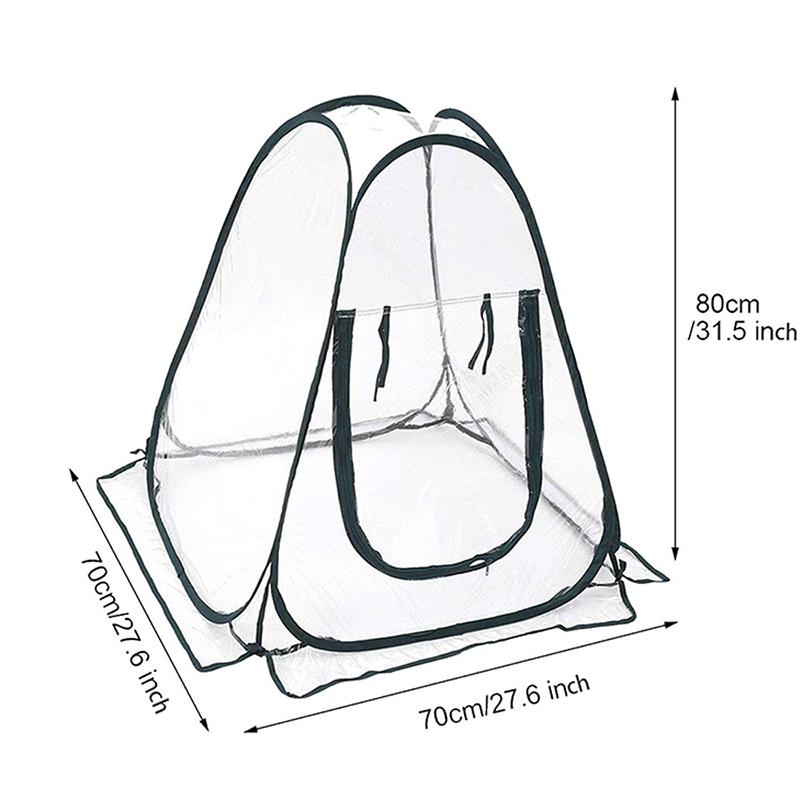 1pcs Foldable and Portable Transparent Horticultural Greenhouse Garden Plant Tent Outdoor Flower Insulation Shed for Winter