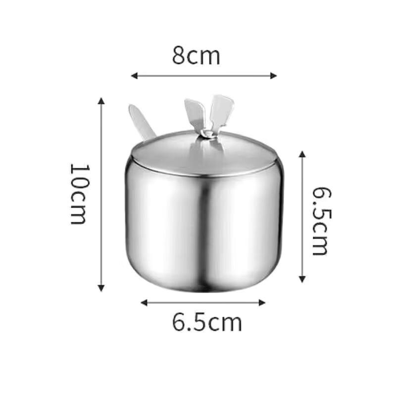 ZISIZ Korean Style Stainless Steel Seasoning Jar