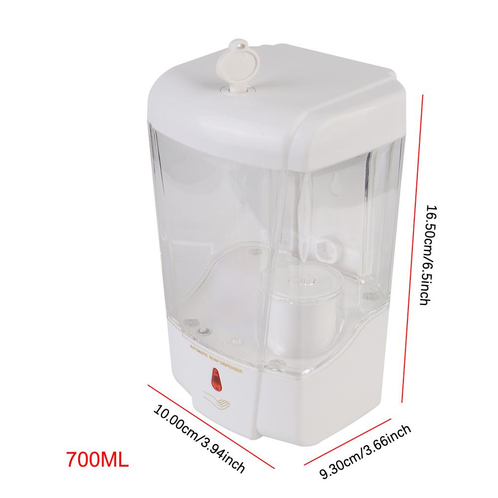 For Kitchen Bathroom Touch-free Lotion Pump Touchless Liquid Wall-Mount Automatic IR Sensor Soap Dispenser 700ml