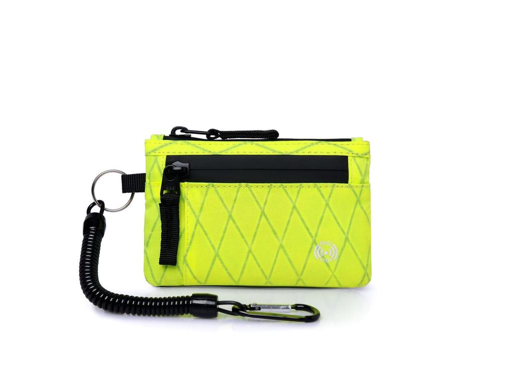 RFID Coin Purse Anti-Theft Card Holder X-Pac Mini Travel Wallet with Keychain