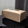 Elegant Paper Tissue Box Holder Leather Napkin Organizer for Office Home Living Room Car Stylish Decoration