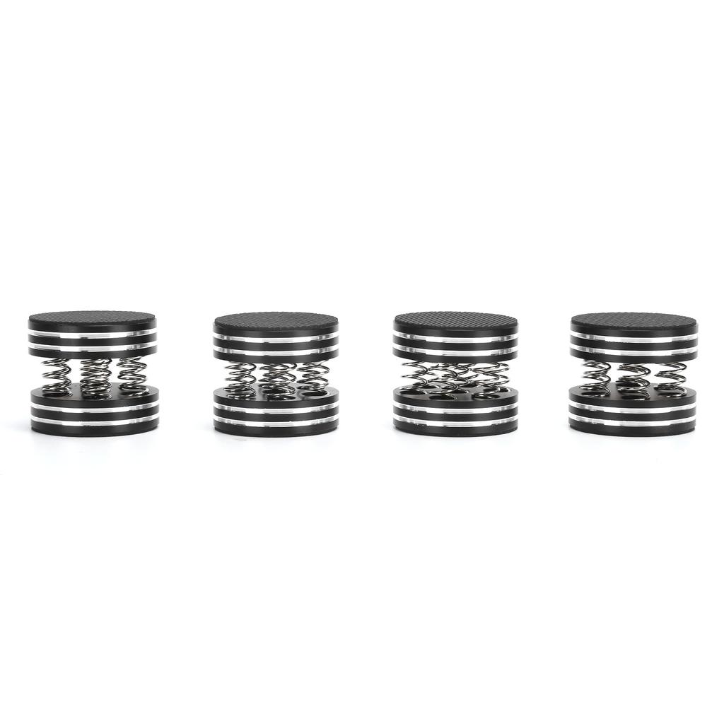 4PCS Spring Speaker Spikes Sound Dampening Feet for HiFi Amplifier Speaker Turntable PlayerBlack