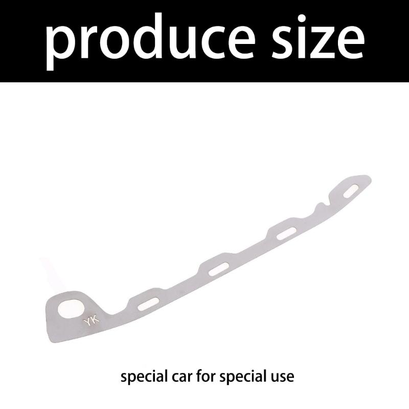 Metal Front Bumper Trim Retaining Clip Pair for Sunny, Slotted Replacement Fastener Plates for Front Bumper Trim Repair and Maintenance, 2 Pieces