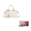 Disney Strawberry Bear Euro Wind Series Simple Cute Sweet Embossed Boston Bag Women Handbags Pink BMK-72613