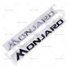 1Pcs 3D ABS MONJARO Letter Logo Auto Tailgate Emblem Monjaro Car Rear Trunk Badge Side Fender Decal Car Styling Auto Accessories