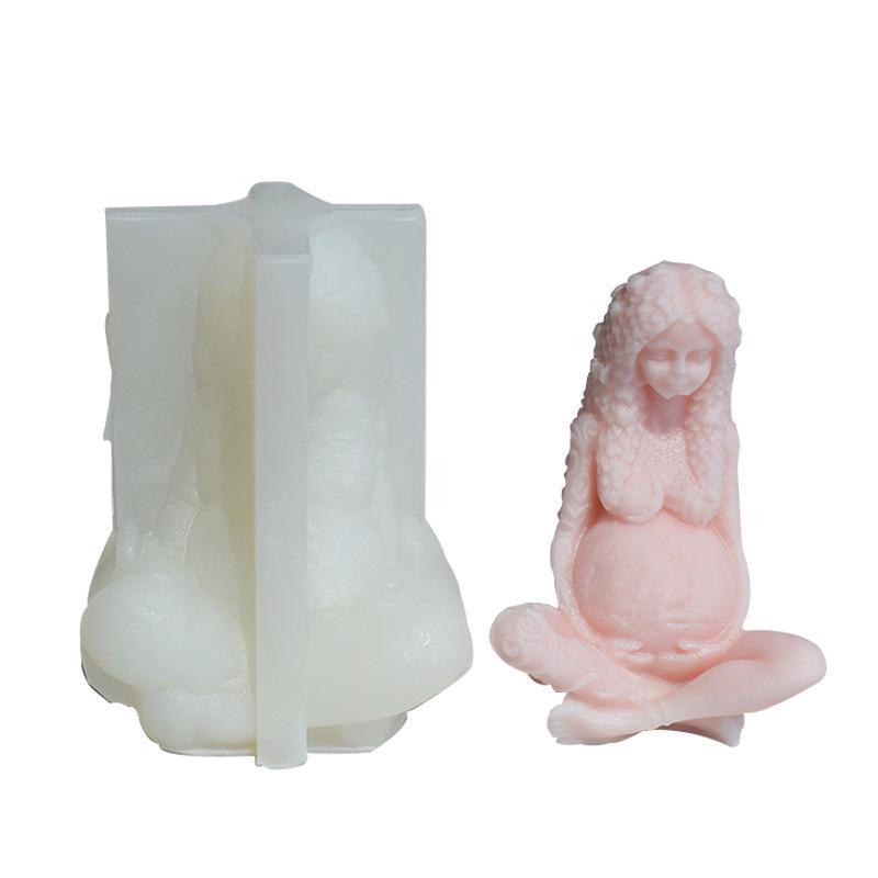 Gaia Aroma Candle Silicone Mold DIY Portrait Resin Decoration
