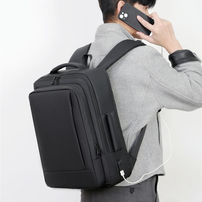 Men's Backpack, Computer Bag, Large-capacity, Multi-compartment Business Trip and Commuting Backpack