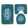 Christmas Bathroom Floor Mat Toilet Three-Piece Set