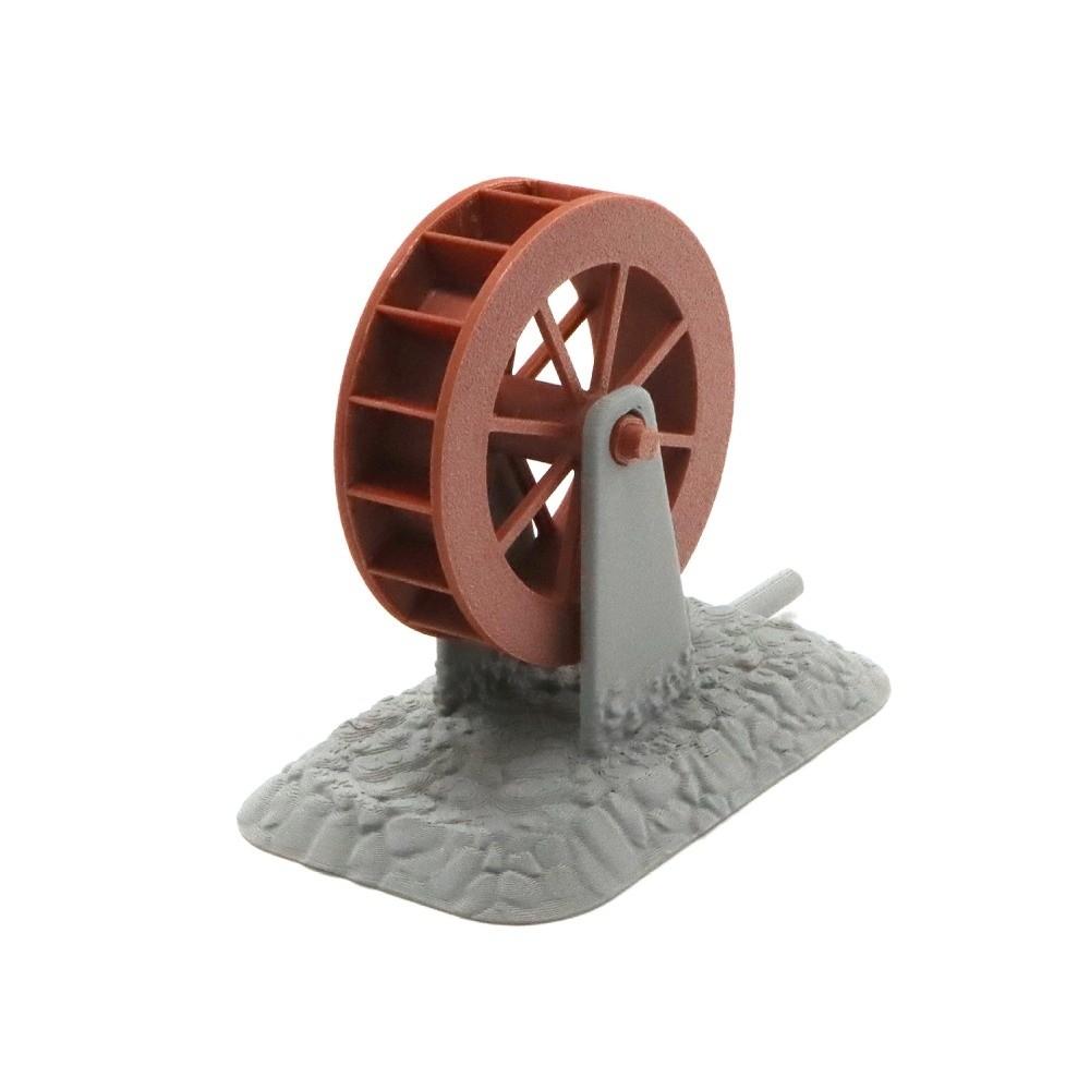 Rotatable Dynamic Skeleton Bubble Maker Unique Skeleton Waterwheel Aquarium Tank Style B