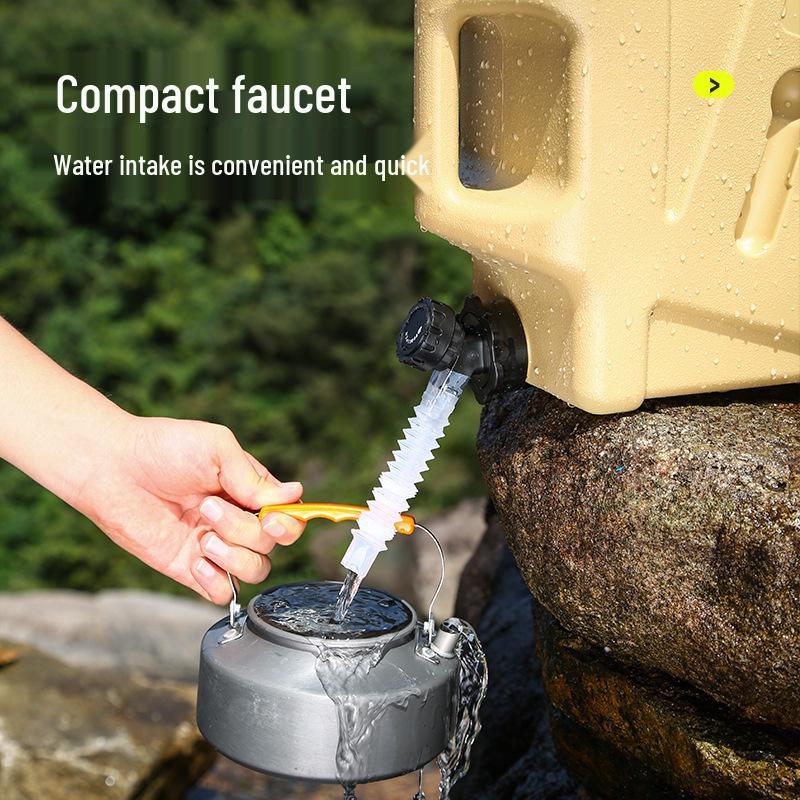 Food Grade PE Water Bucket with Faucet for Outdoor, Camping, and Household Use
