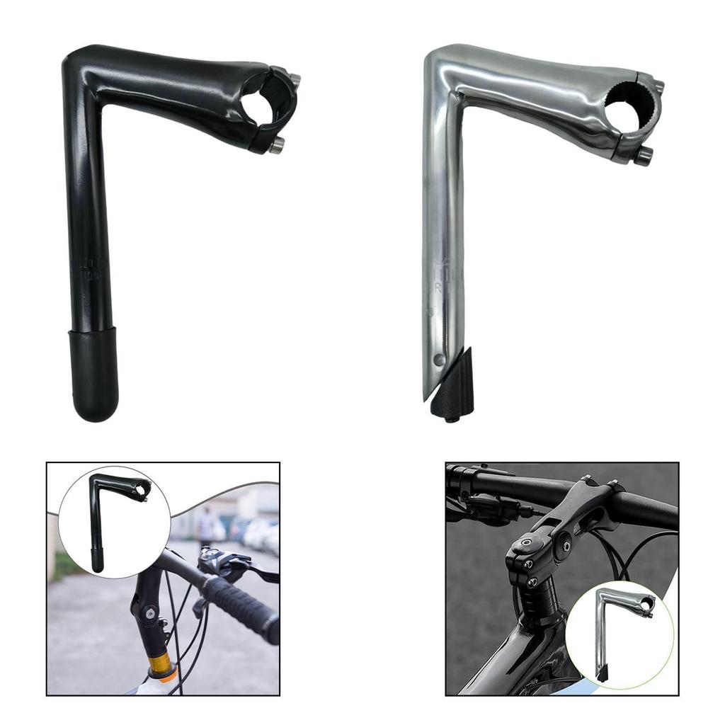 Bike Handle Bar Stem Aluminum Alloy Lightweight Component Gooseneck Shape Stem Bicycle Quill Stem 25.4mm Handlebar for Road Bike