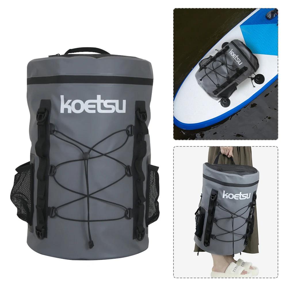 

15/40 л сумка для гребной доски Водонепроницаемые сумки для гребной доски Большая вместимость надувная сумка для гребли стоя для SUP и каяков