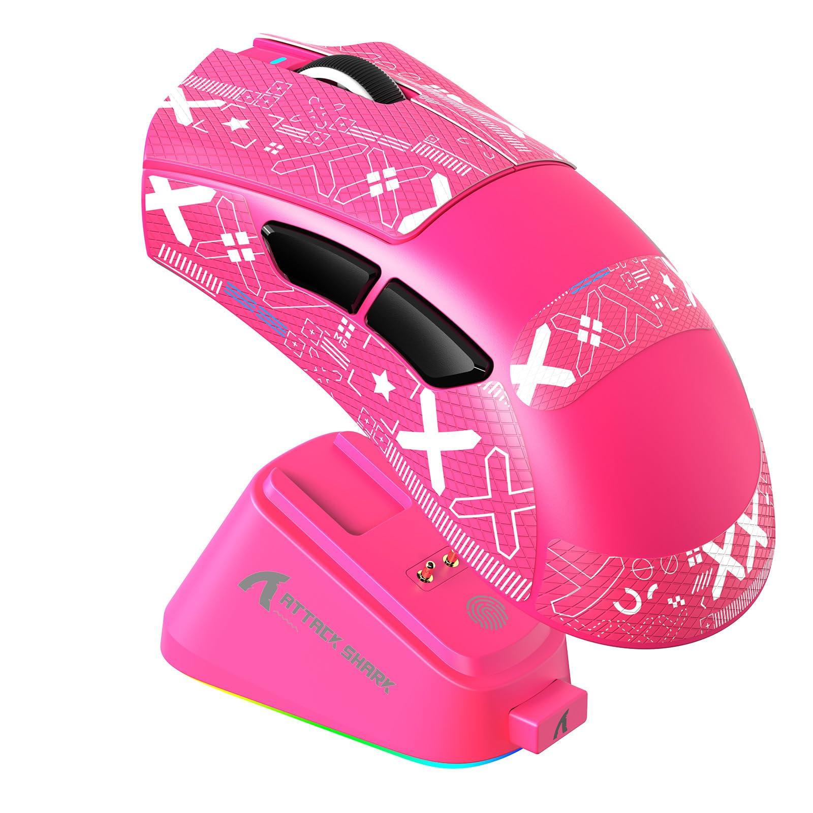 

ATTACK SHARK V3PRO Gaming 65g PAW3311 BK52820 Curved RGB Magnetic Charging Ergonomic 25000 50 Precision 100 Large Palm 1000Hz Polling 500mAh