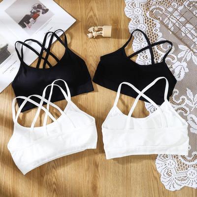 Wire-Free Sports Vest: Back Wrap Tube Top for Women - Anti-Sagging, Comfortable Student Underwear
