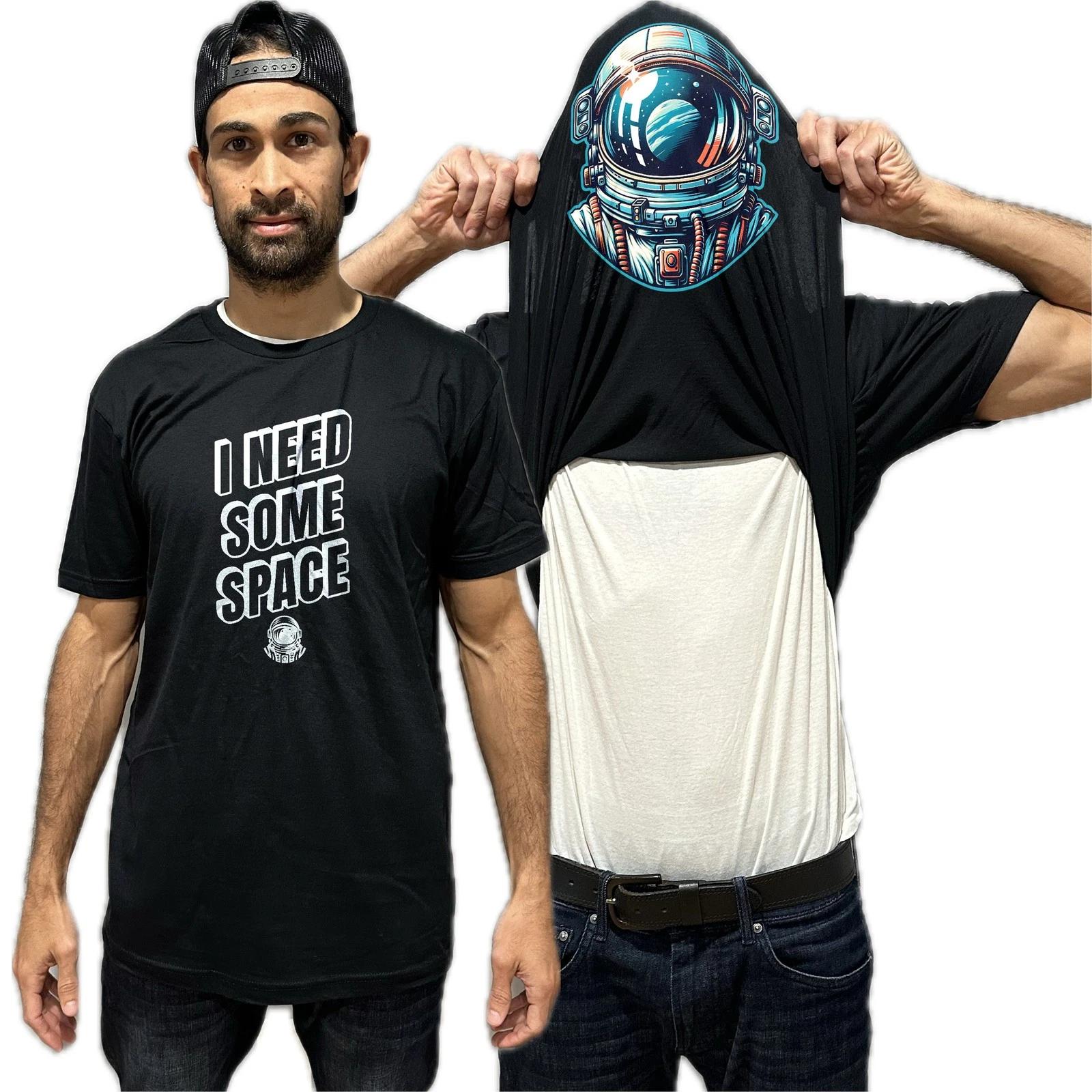 

I Need Some Space Astronaut Flip Shirt - Funny Outer Space Flip Tee M
