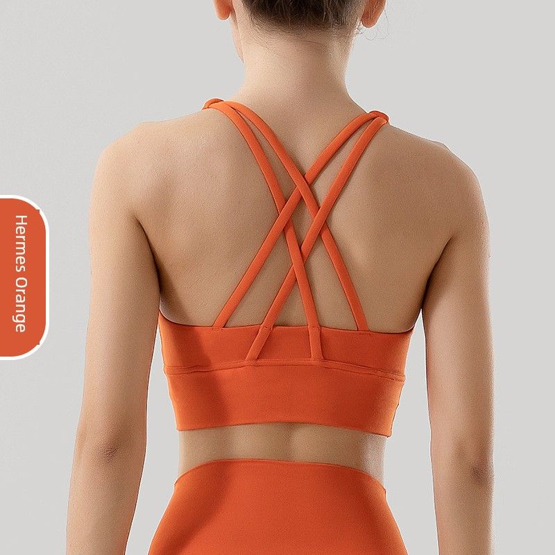 New Arrival Sports Intimates Women's Autumn Bubble Wrap Push up Bras High Strength Fitness Training Yoga Clothes Vest Bra Summer