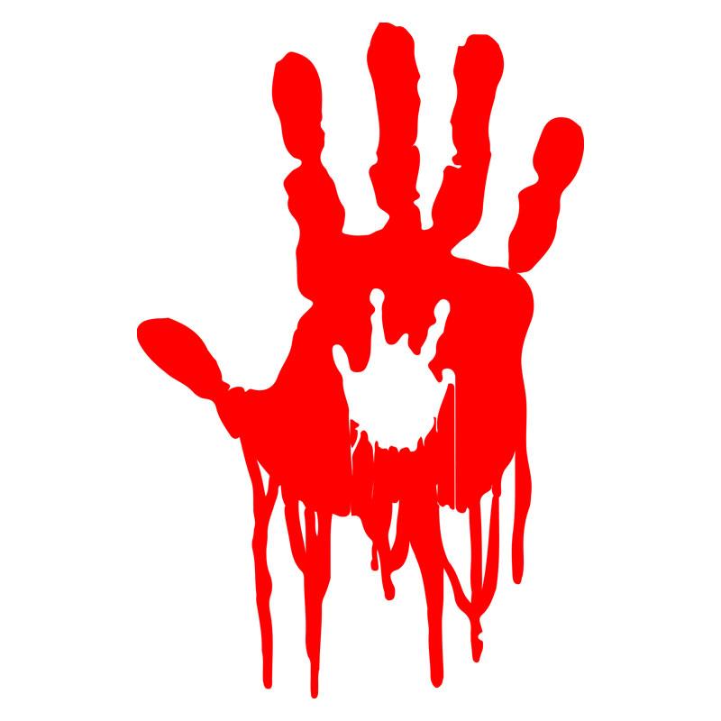 

1шт 3D Кровоточащая пальма наклейки для мотоцикла водонепроницаемые DIY мотоциклетный топливный бак обтекатель виниловые наклейки окна автомобиля украшение на Хэллоуин 15x22CM (M)