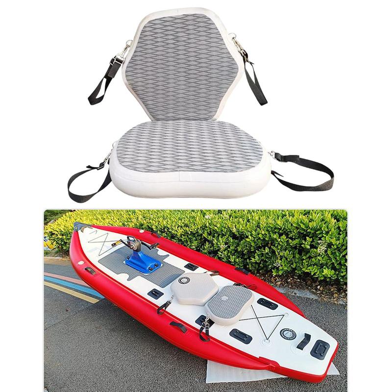 Sedile Kayak Gonfiabile Regolabile in PVC Schienale Confortevole Accessorio per Barca per Stand Up Paddle e Canoe